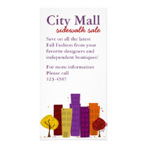 Fall Cityscape Photo Greeting Card
