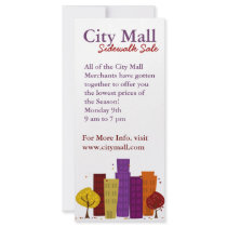 Fall Cityscape rack cards