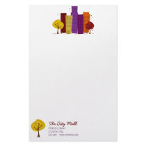 Fall Cityscape stationery by trennea Fall Cityscape stationery