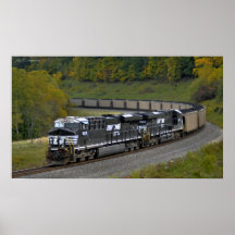 Fall Coal Train Print