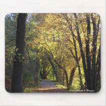 Fall Colored Trail Mousepad by MichelleLThompson Fall Colored Trail Mousepad