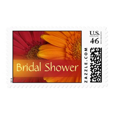 Fall Colors Bridal Shower Postage