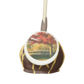 Fall Colors Country Wedding Cake Pops