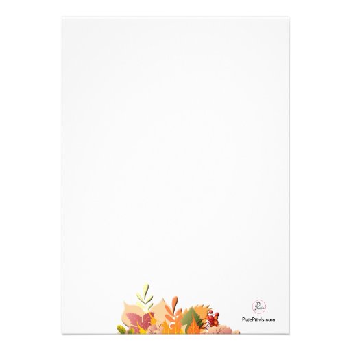 Fall Colors Photo Invitation