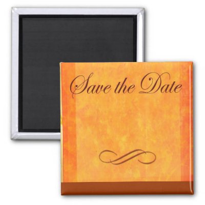 Fall colors save the date magnet
