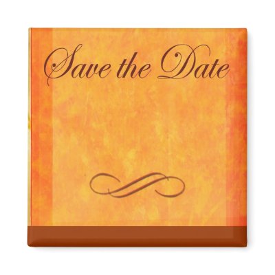 Fall colors save the date magnet