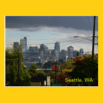 Fall Colors Seattle Postcard postcards