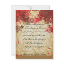 Fall Colors: Thanksgiving Invitation