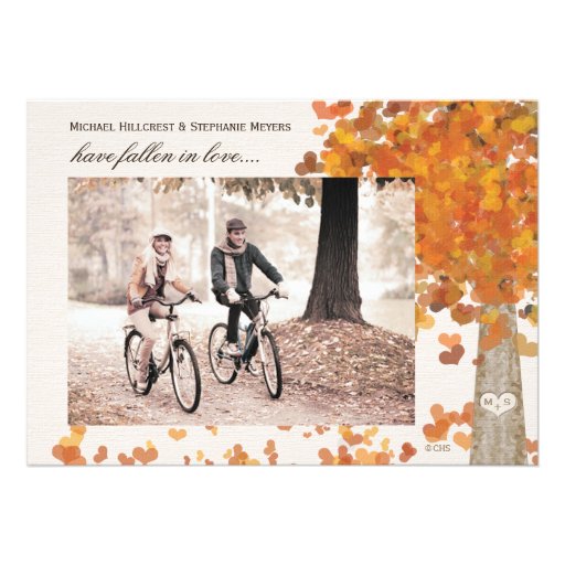 Fall Couples Shower Photo Invitation