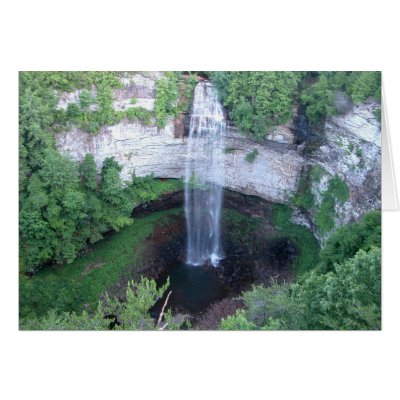 Fall Creek Falls Greeting Cards by JaguarPhotos