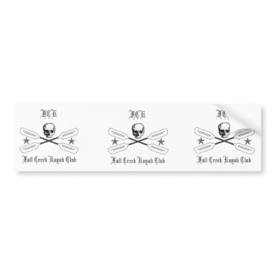 Fall Creek Kayak Club Bumper Logo Bumper Stickers by bradlowell