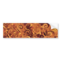 Fall Curling - Abstract Bumper Sticker