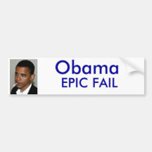 Fall de Obama Pegatina De Parachoque