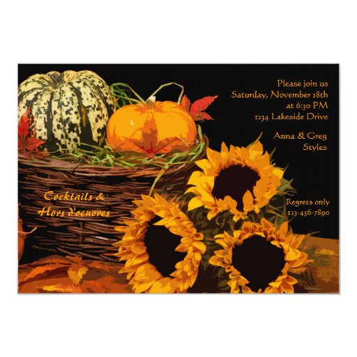 Fall Delights Invitation (front side)