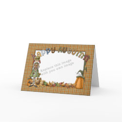 Fall Design Template with Pumpkins card