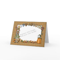 Fall Design Template with Pumpkins cards