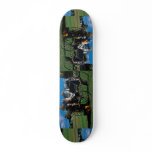 Fall display, scarecrows skateboard deck