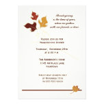 Fall Elegance Thanksgiving Dinner Invitation