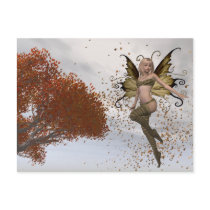 Fall Faerie Design 1 - Fantasy Postcard by mrssocolov4 Fall Faerie Design 1 - Fantasy Postcard