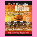 Fall  Family ReUnion Halloween Fall Event Flyer