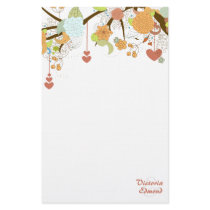 Fall Fantasy Floral Personalized Stationery