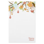 Fall Fantasy Floral Personalized Stationery