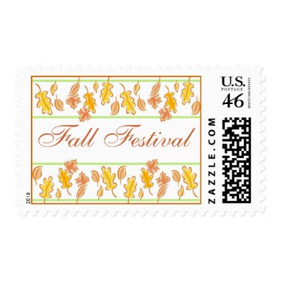 Fall Festival of Leaves Postage by krystal_lynn