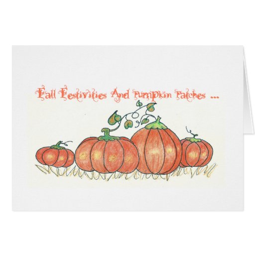 Fall Festivities And Pumpkin Patches Holiday Card
