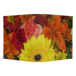 Fall Floral Binder binder