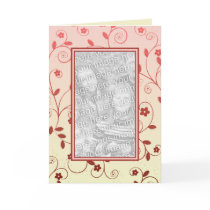 Fall Floral Frame Greeting Card Template by mariannegilliand Fall Floral Frame Greeting Card Template