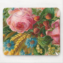 "Fall Flower Harvest" Vintage Mousepad