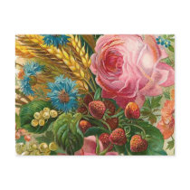 "Fall Flower Harvest" Vintage Postcards