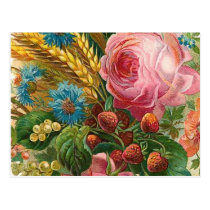 "Fall Flower Harvest" Vintage postcards