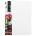 Fall Flowers in Fancy Pots Customized Letterhead