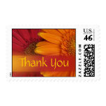 Fall flowers thank you stamp