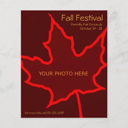 Fall Flyer Template flyer