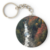 Fall foliage at Queechee Gorge, Queechee, Vermont, Keychains