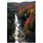 Fall foliage at Queechee Gorge, Queechee, Vermont,