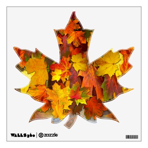 Fall Foliage Maple Leaf Decal Wall Decals Zazzle