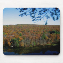 fall foliage over looking a small lake mousepads by jaylichtenberger fall foliage over looking a small lake mousepads