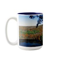 fall foliage over looking a small lake mugs by jaylichtenberger fall foliage over looking a small lake mugs