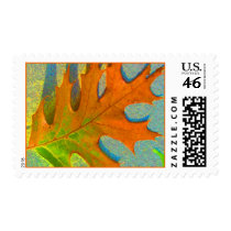 Fall Foliage Postage Stamp by SBCSTUDIO Fall Foliage Postage Stamp
