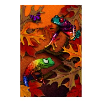 Fall Frogs print