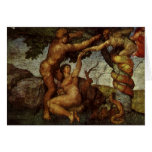 Fall from the Garden of Eden, Fresco, Michelangelo Cards
