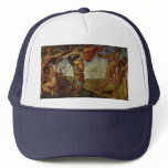 Fall from the Garden of Eden, Fresco, Michelangelo Mesh Hat