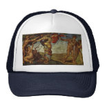 Fall from the Garden of Eden, Fresco, Michelangelo Mesh Hat