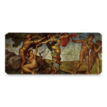 Fall from the Garden of Eden, Fresco, Michelangelo Announcements