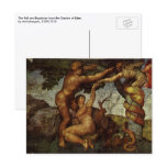 Fall from the Garden of Eden, Fresco, Michelangelo postcards