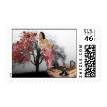 Fall Genie postage by c2gardner Fall Genie postage