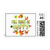 Fall Happiness postage